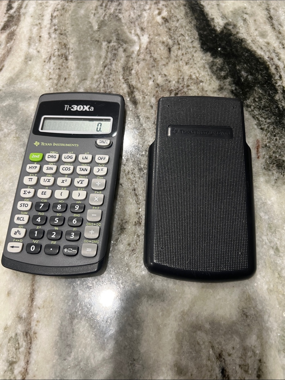 Texas Instruments TI-30Xa Scientific Calculator in Black with Cover
